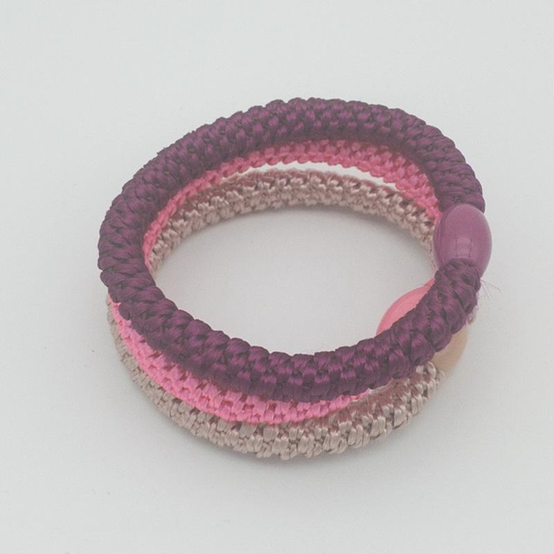 3 Stück/Set Damen Mode Golddraht Haargummis Elastische Spiralhaargummis Für Mädchen Haarspangen Scrunchie-Accessoires Knekkies