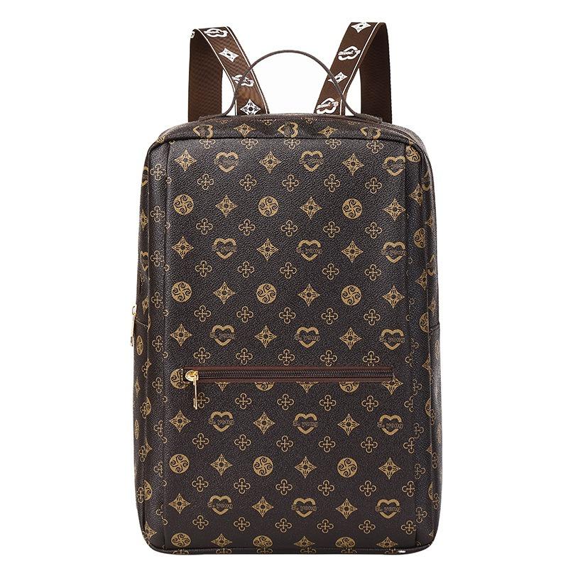 Printed backpack autumn new large-capacity backpack niche printed bag schoolbag girl