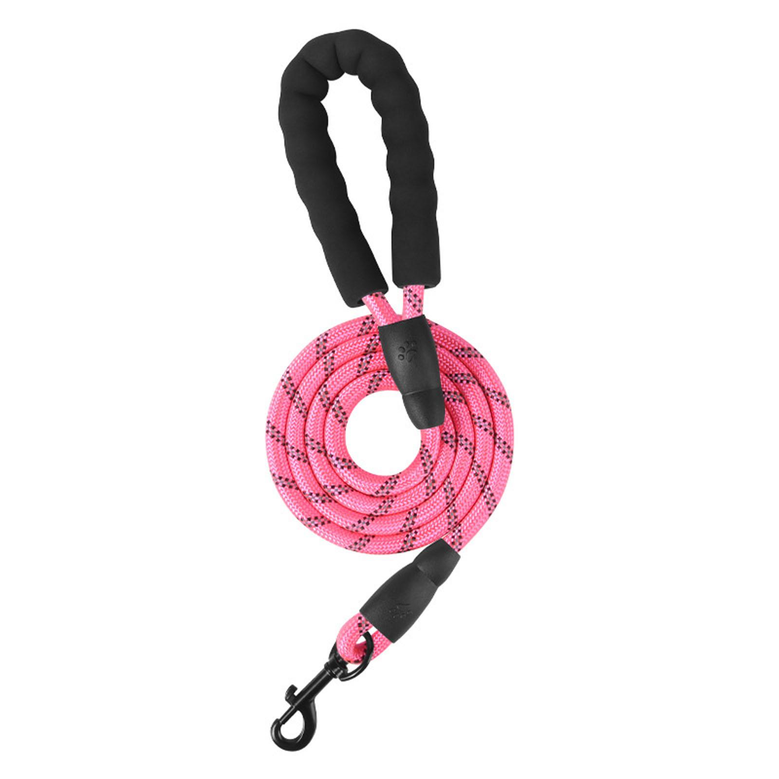 

Large Dog Explosion-Proof Foam Leash - Reflective Nylon Round Rope Dog Chain | - Pet Leash for Training/Walks Round Rope Dog Chain One Size