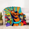 1pz Coperta da Esterno Scooby-Doo Leggera in Flanella, Morbida e Calda, Per Tutte le Stagioni, Esterno, Campeggio, Soggiorno, Ufficio, L1106050