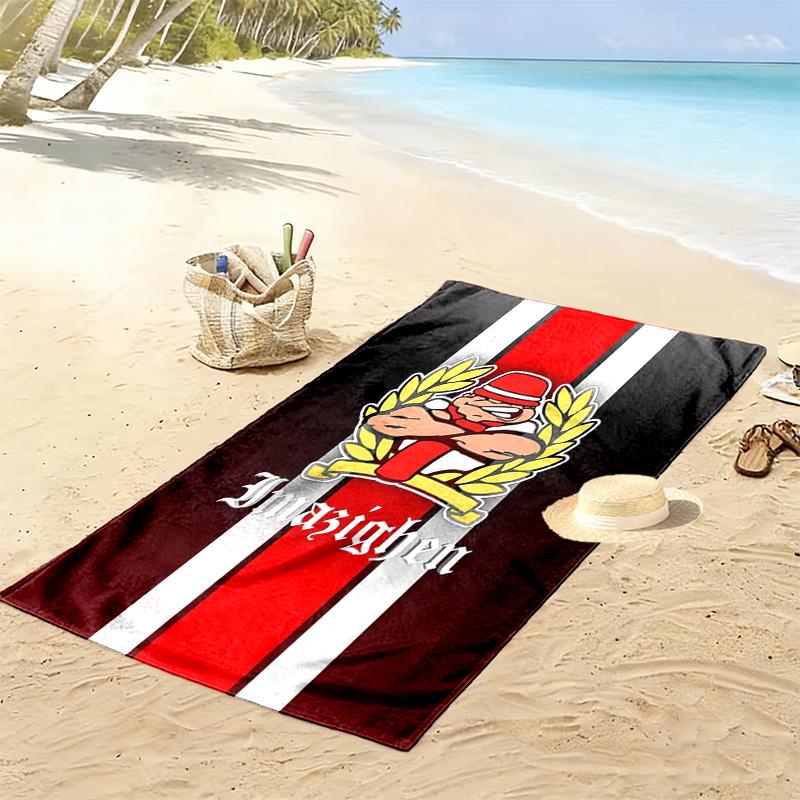 Ultras imazighen Print Strandtuch, Großes Weiches Schnelltrocknendes Handtuch für Strand Camping Schwimmen