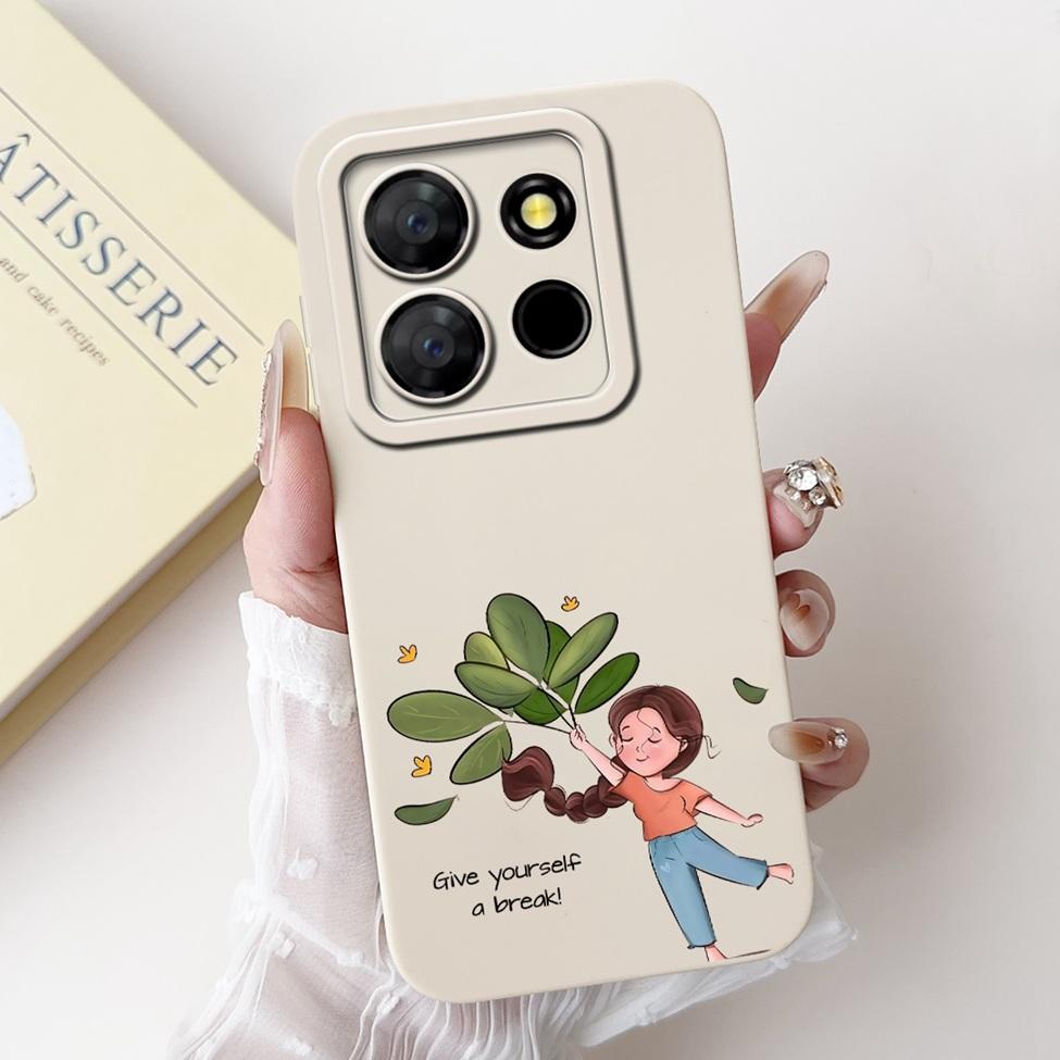 

For ITEL A60s A662LM Case For ITEL A60 Cover Silicone Luxury Fashion Flowers Kawaii Girl Cute Shockproof Phone Case Bumper ITEL A60
