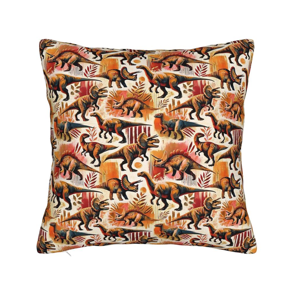 Pillow Cover Fun Dinosaur Pattern Novelty Pillow Case For Sofa Couch Bed Living Room Pillowcases