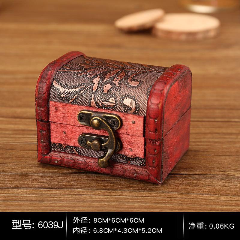 

European Style Creative Wooden Box - Handmade Jewelry Gift Storage Box with Vintage Craftsmanship for Candy Treasures