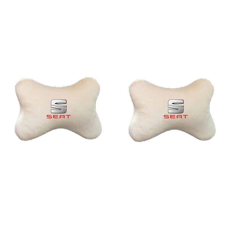 Car Headrest Rest Neck Pillow Cushion Seat Belt Shoulder Pad for Seat Leon Cupra Ateca Ibiza Arona Tarraco Alhambra Accessories