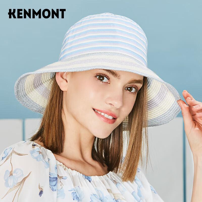 Женская складная соломенная шляпа-ведро Kamon с защитой от УФ-лучей 57cm