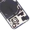 For iPhone 15 Glass Battery Back Cover with Flash Bracket + Wireless Charging Module