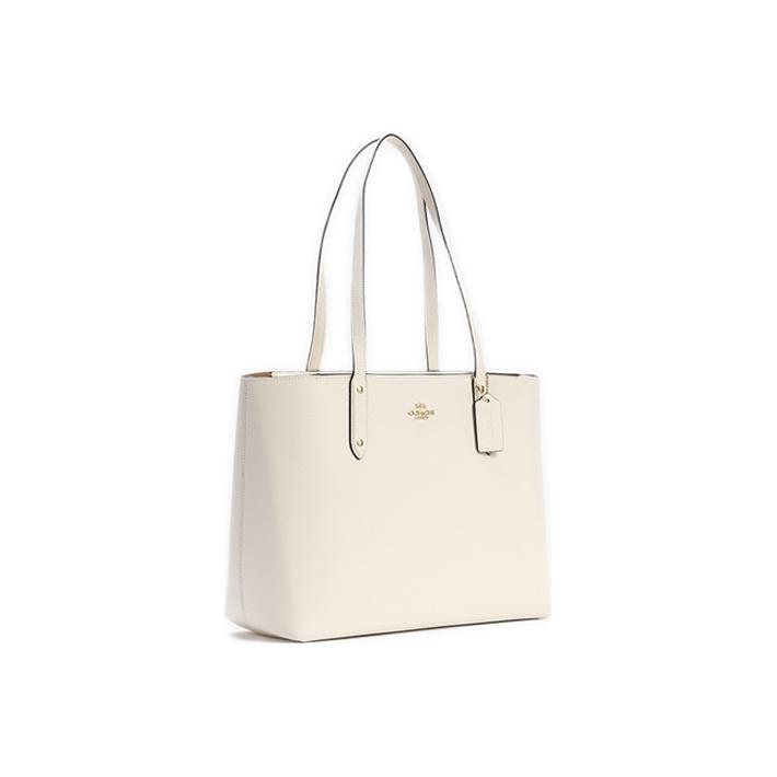 Coach Central 43 Leather Tote Bag Shopping Handbag Women tote Pure-White 69424-GDHA