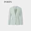 PORTS Women's Mint Grey-Green Blazer