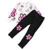4-8 Years Kids Girls Petal Pattern Sweatshirt and Pants