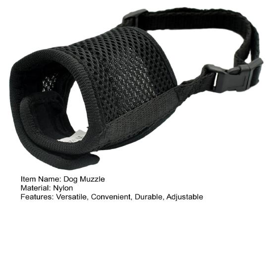 Maulkorb für Hunde, verstellbar, mit Befestigungsband, Mundschutz für Hunde, bequem, gegen Bellen, für Haustiere, Heimtierbedarf