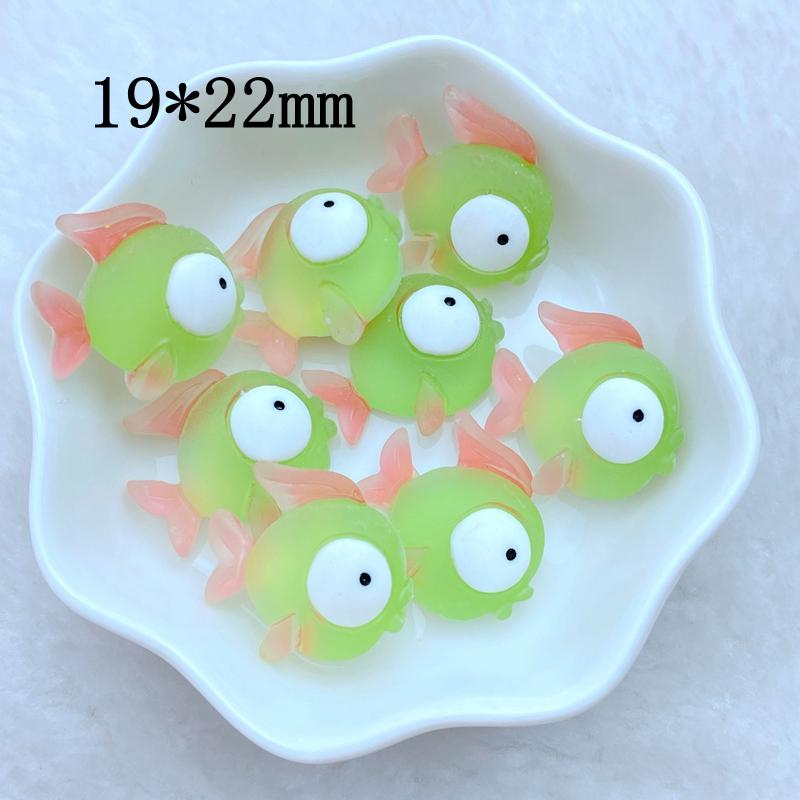 10Pcs New Cute Resin Mini Marine Animal Series Flat Back Manicure Parts Embellishments For Hair Bows Accessories