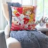 1pc C-Cardcaptor S-Sakura Magical Girl Manga Pillow Case Square Pillow Bedroom Sofa LeisureCar Living Room Home Decoration 40X40