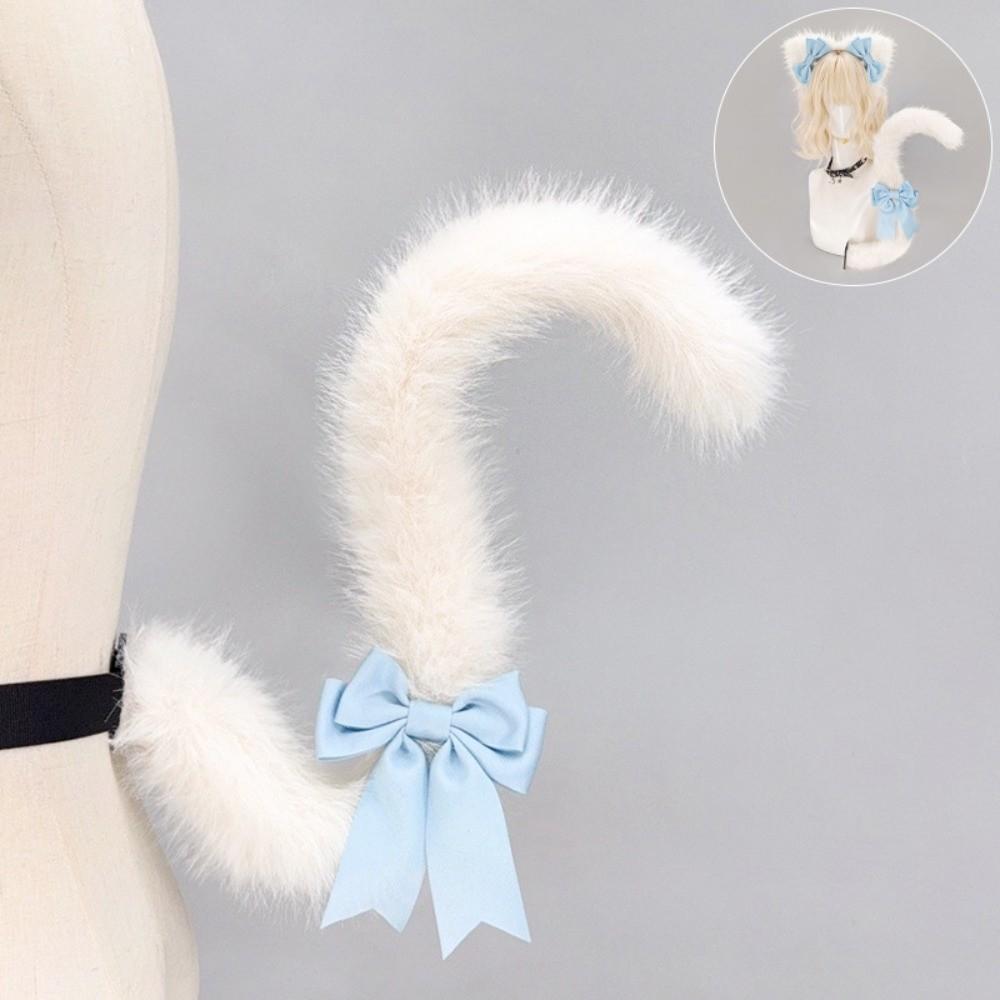 Plush Lolita Headwear Bowknot Simulation Animal Ears Hairband New Furry Hair Band Cosplay