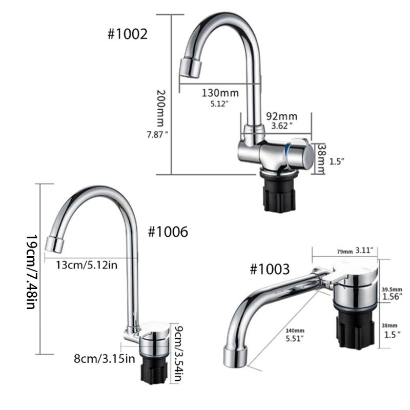 Yacht Wohnmobil Modifikationswerkzeug Kupferarmatur 180 Grad klappbare Armatur Langlebige Küchen-Badezimmer-Armatur