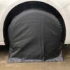 Black Tyre Gard Wheel Cover Fits Tire Diameter 27 to 32inch Oxford Cloth