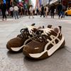 Paar Freizeit Schuhe Herbst Neu Leicht Nicht Rutschend Herren Plateau Sneaker Vintage Schnürung Damen Größenzuwachs Vulkanisierte Schuhe