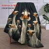 Soft & Cozy Ostrich Print Flannel Throw Blanket - Versatile for Napping, Sofa, Office Bed, Camping - All-Season Comfort Gift