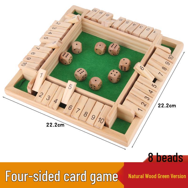 Wooden Flip Card Drinking Game - Party Entertainment and Bar Toy