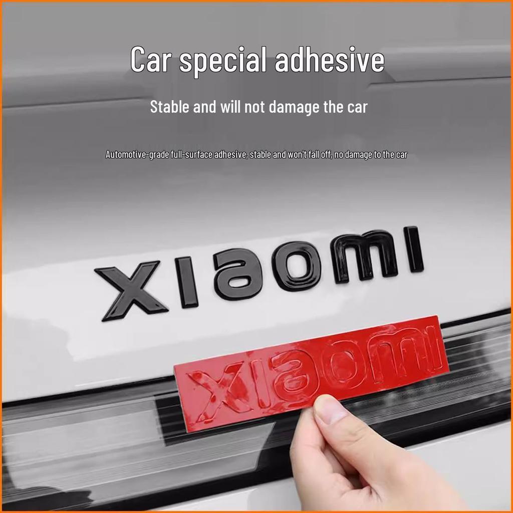 Xiaomi SU7 Genesis Edition Black Car Tail Badge Lettering Modification Sticker