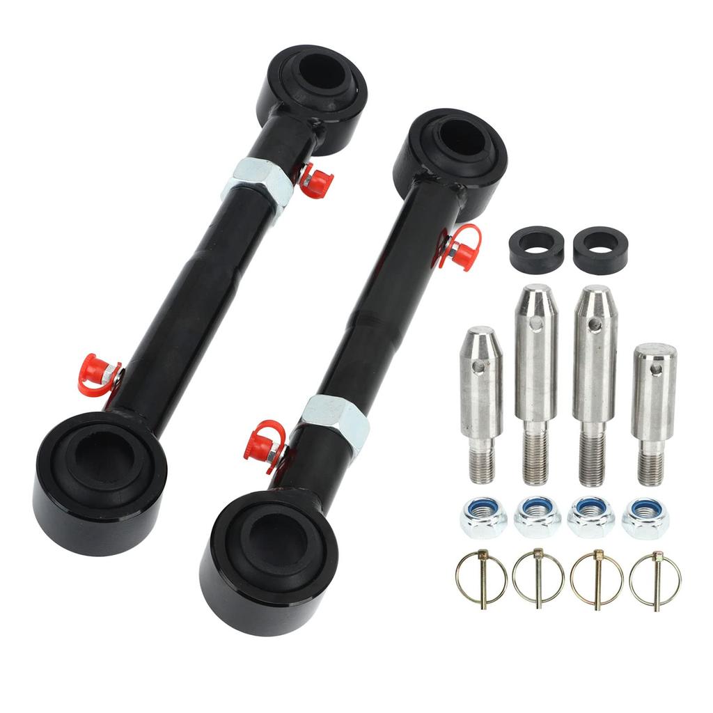Front Automotive Replacement Stabilizer Link Kit, Stainless Steel Sway Bar Disconnect Kit for 2007-2018 JK/JKS Wrangler