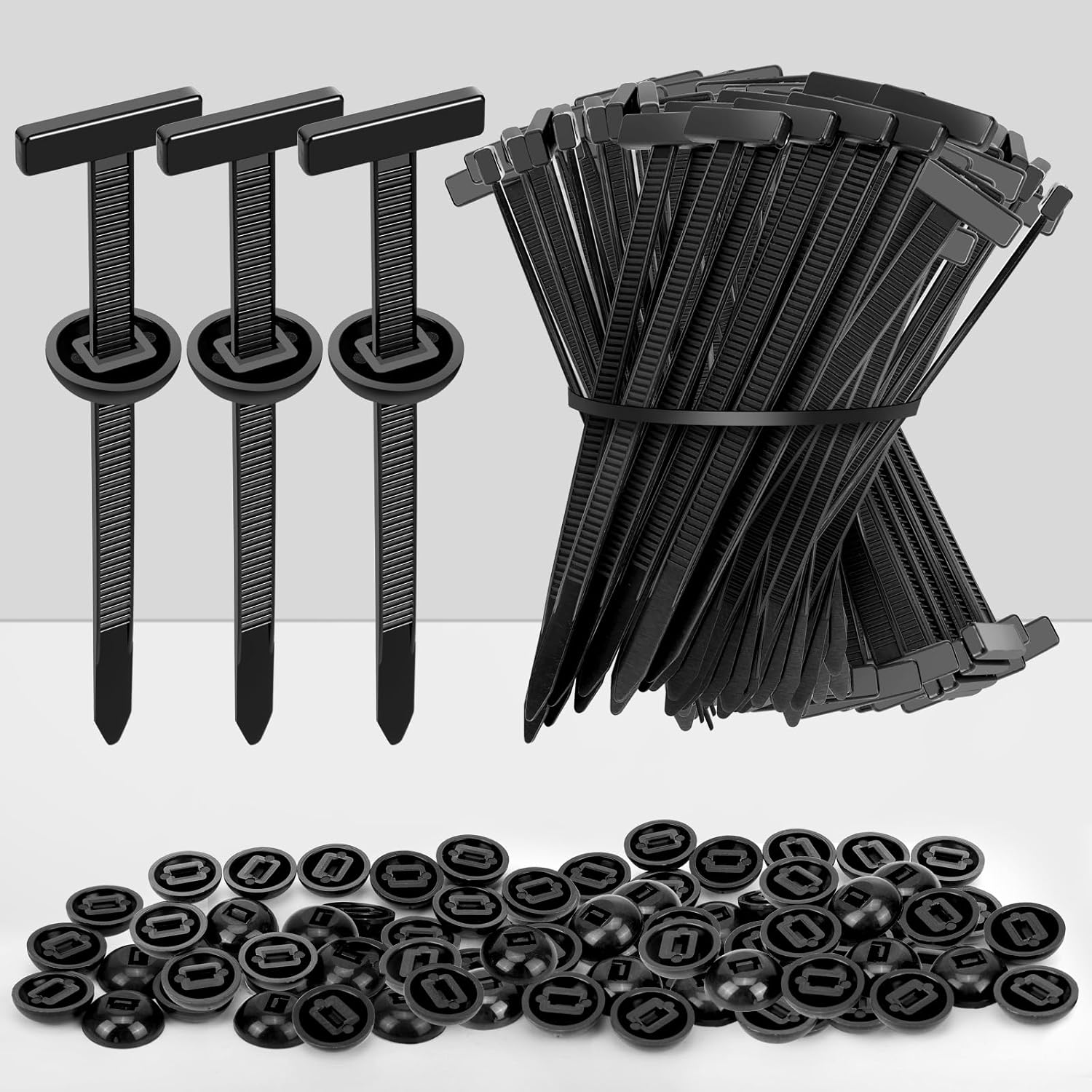 

10-800Set Car Nylon Ties Wrap Cable Fixed Fastener Clips Car Hose Fastening Zip Strap Self-Locking Reusable Nylon Cable Ties 10set