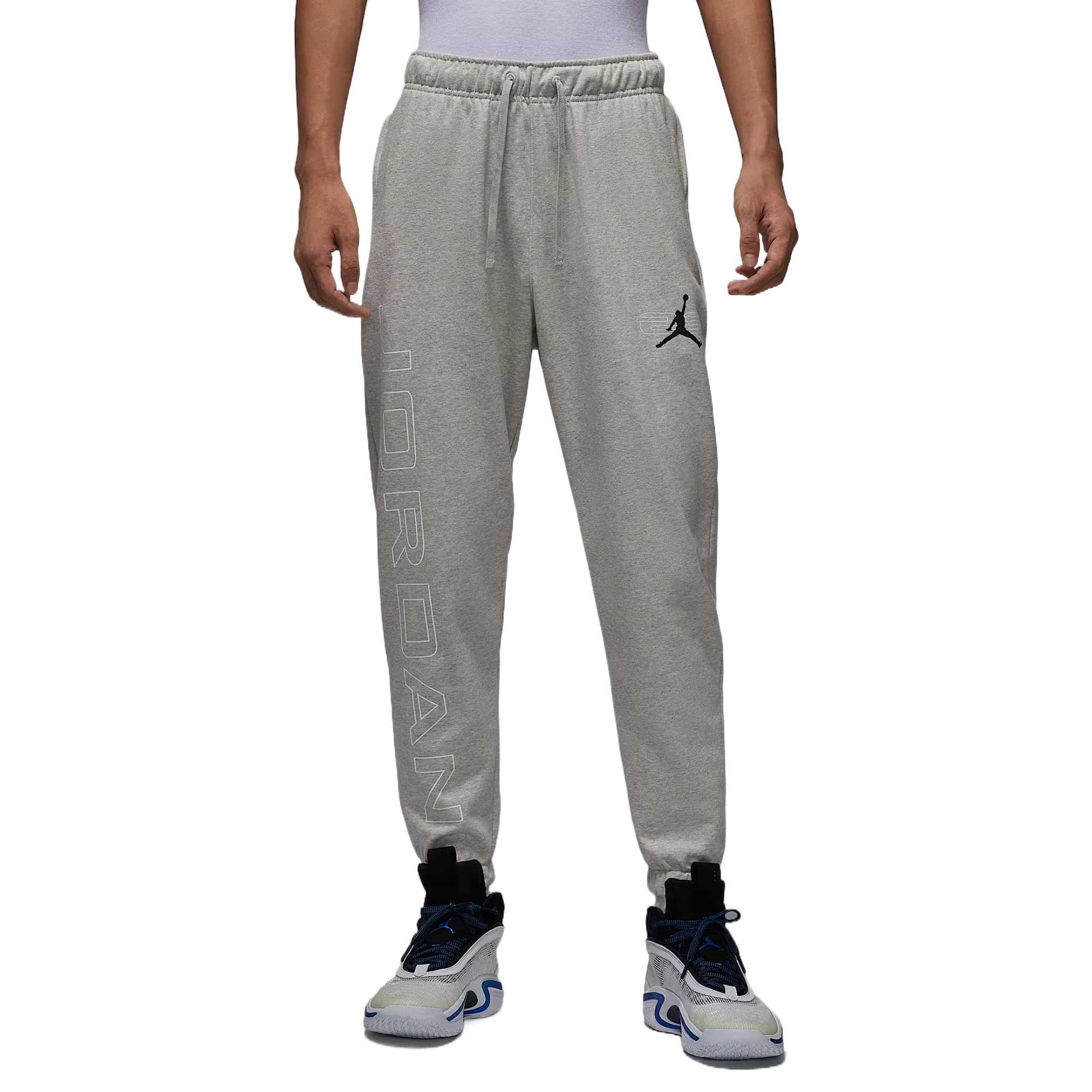 

Jordan Sport Крос-платформа Прості на шнурівці Повсякденні В язані спортивні штани Чоловічі низ Світло-сірий Білий Чорний HQ8700-050 L