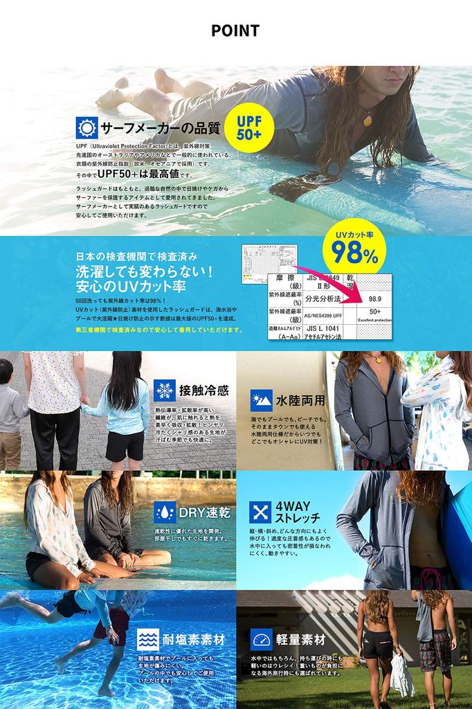 [FELLOW] Leggings Rash Guard Men's UV Protection Cool Touch Spats