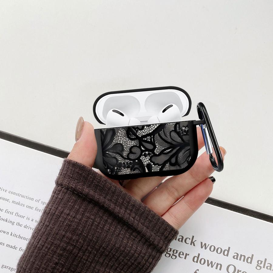 Custodia con Motivo Floreale in Pizzo Cartoon per Airpods 3 2 1 Pro Pro2 4 Pro3 Cover Custodie Auricolari