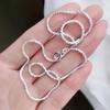 925 Sterling Silber 40-75cm Exquisites Funkelndes Halskette Mode Damen Paar Ehefrau Jahrestag Geschenk Schmuck Zubehör