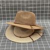 Summer Wide Brimmed Straw Hats, Men'S And Women'S British Jazz Hats, Beach Seaside Sunscreen, Sunshade, Sun Basin Hat Top Hat