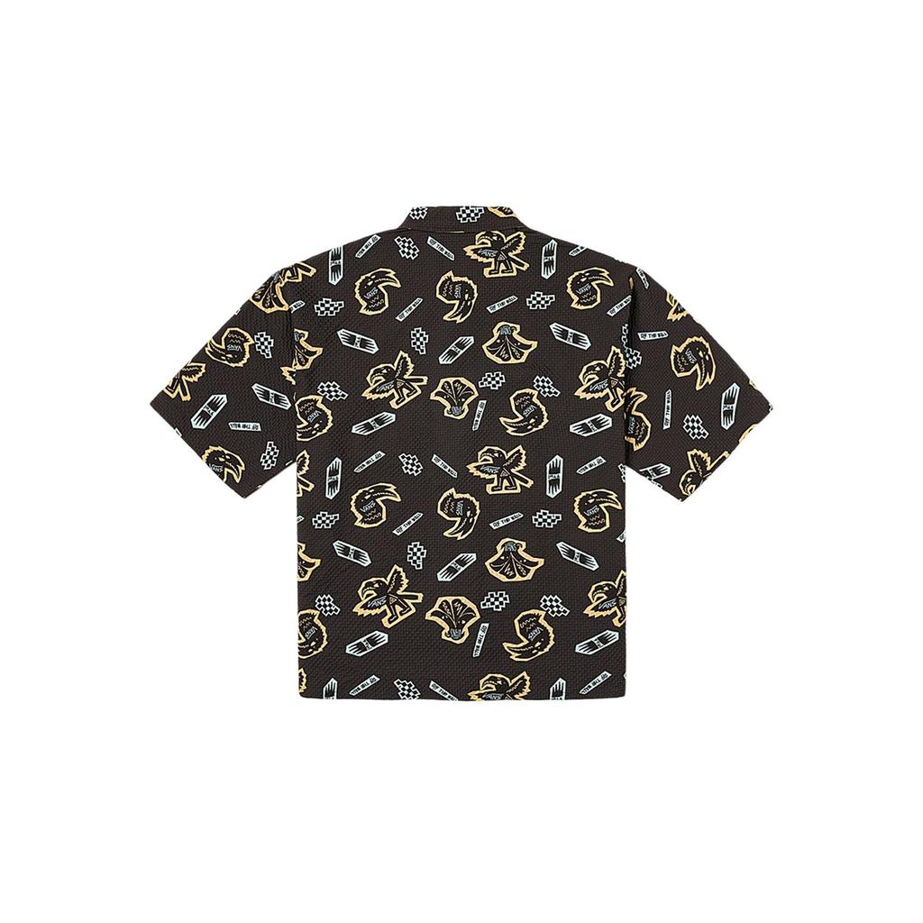 Vans Off The Wall Simple Comfortable Polo Shirt Men Shirts Black VN000NNEEDF