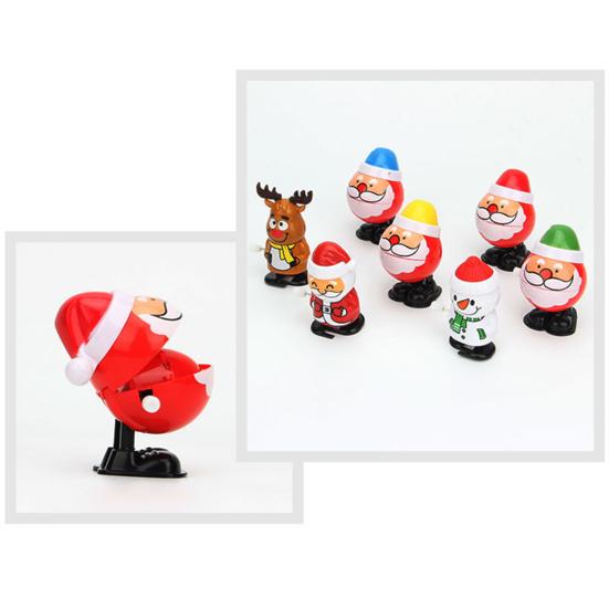 Christmas Toys Wear-resistant for Desktop Portable Christmas Themed Clockwork Toys Useful Delicate Adorable