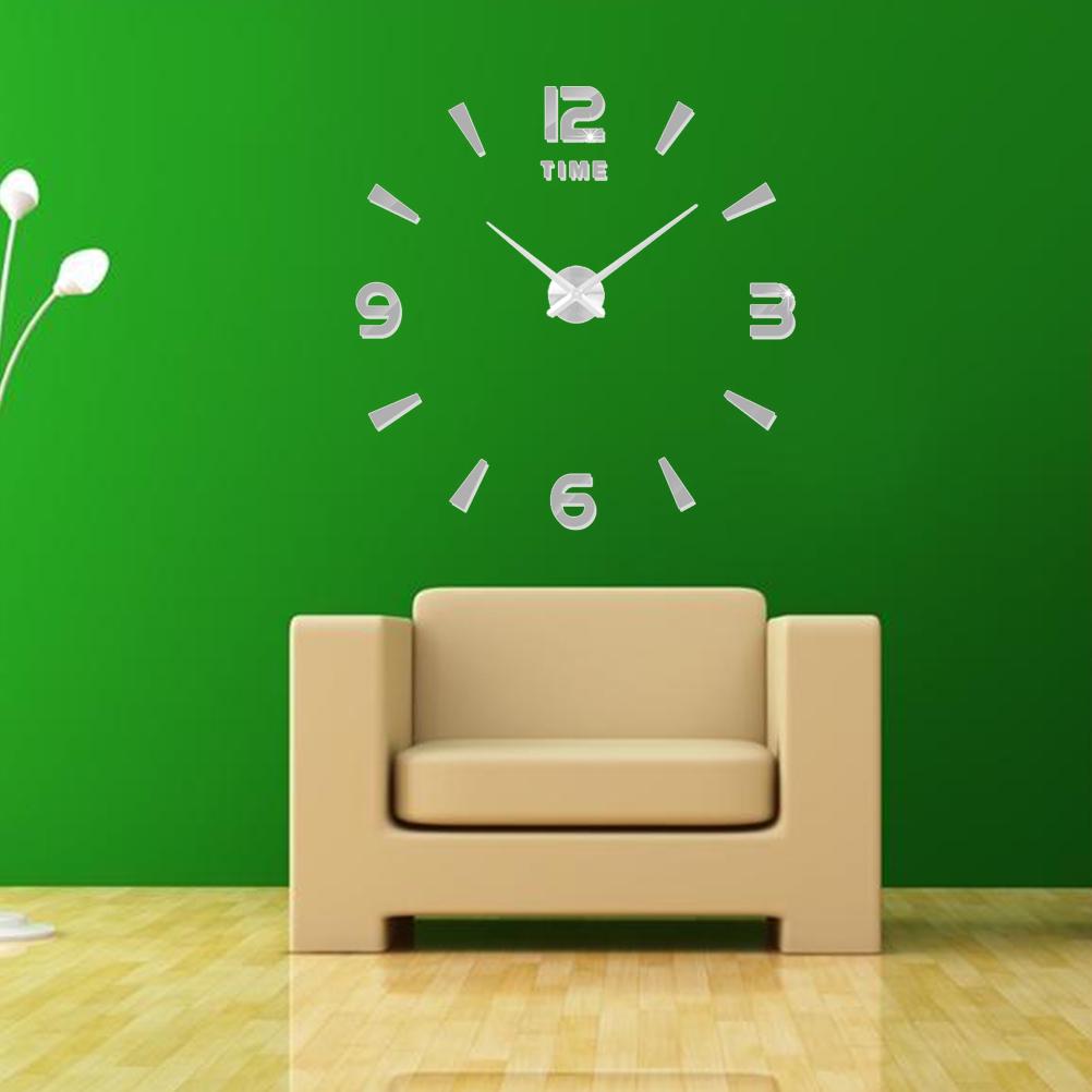 Buy Unframed Wall Clock Modern 3D Fashionable Wall Clock Metal Clock