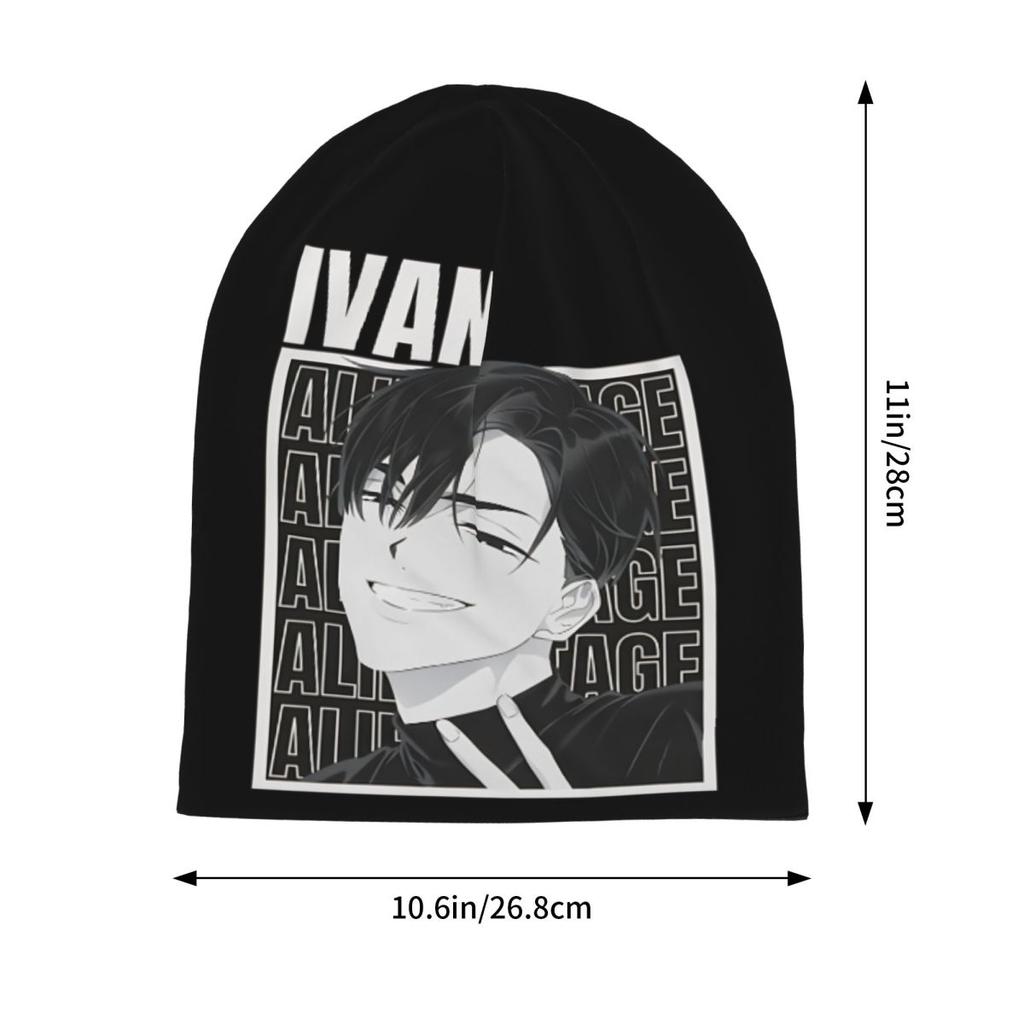 Ivan Alien Stage Anime Skullies Beanies Hat Hip Hop Unisex Women Street Caps Warm Dualuse Bonnet Hat