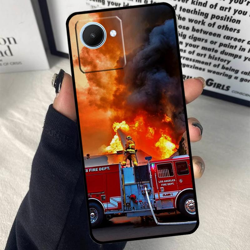 Fire Fighter Hero For Realme C55 C75 C67 C63 C51 C61 C53 C35 C65 C71 11 12 13 14 Pro Plus GT6 GT7 15 Pro Case