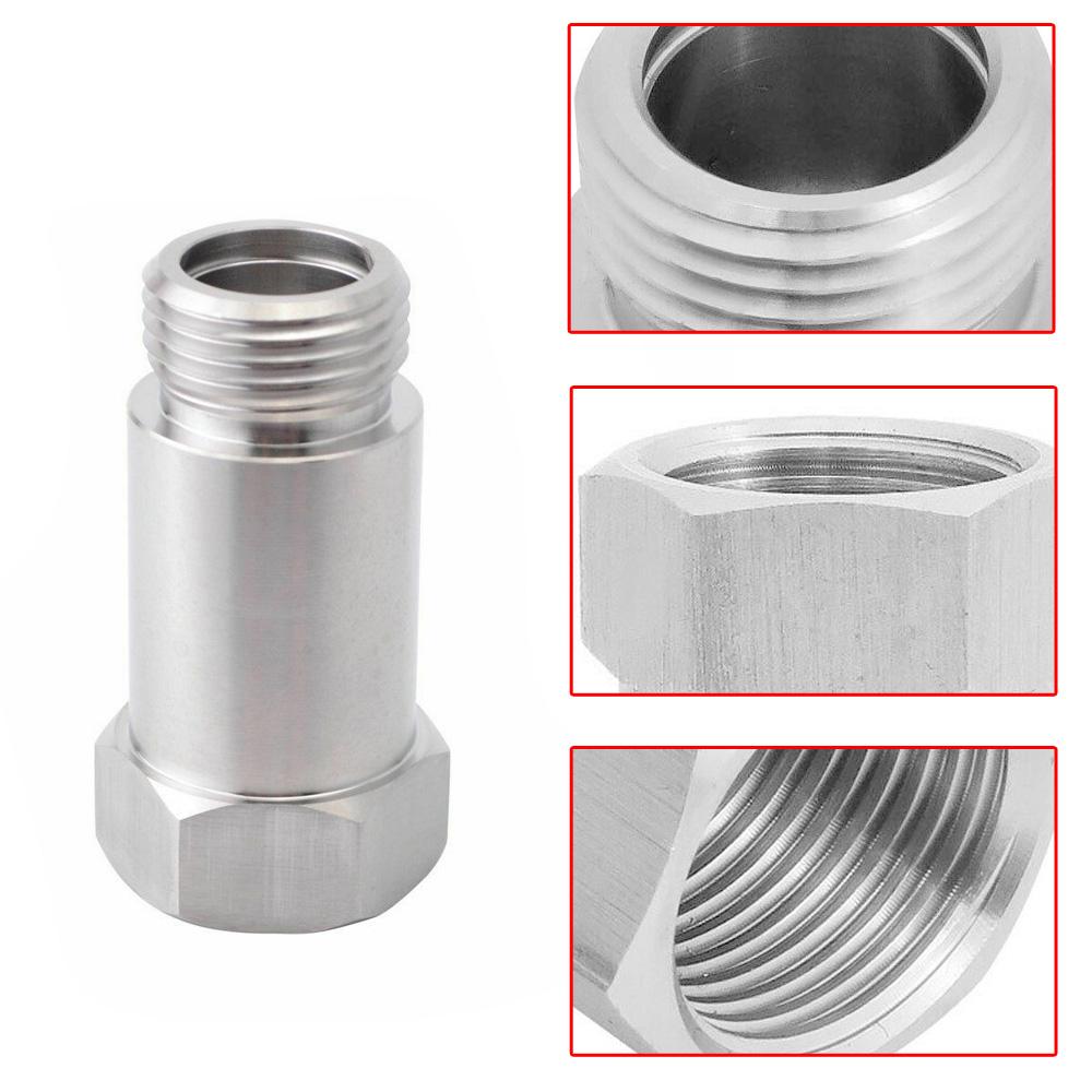 1Set Stainless Steel O2 Sensor Restrictor Fitting with Gas Flow Inserts Adjustable Gas Flow Inserts Defouler O2 Oxygen Sensor