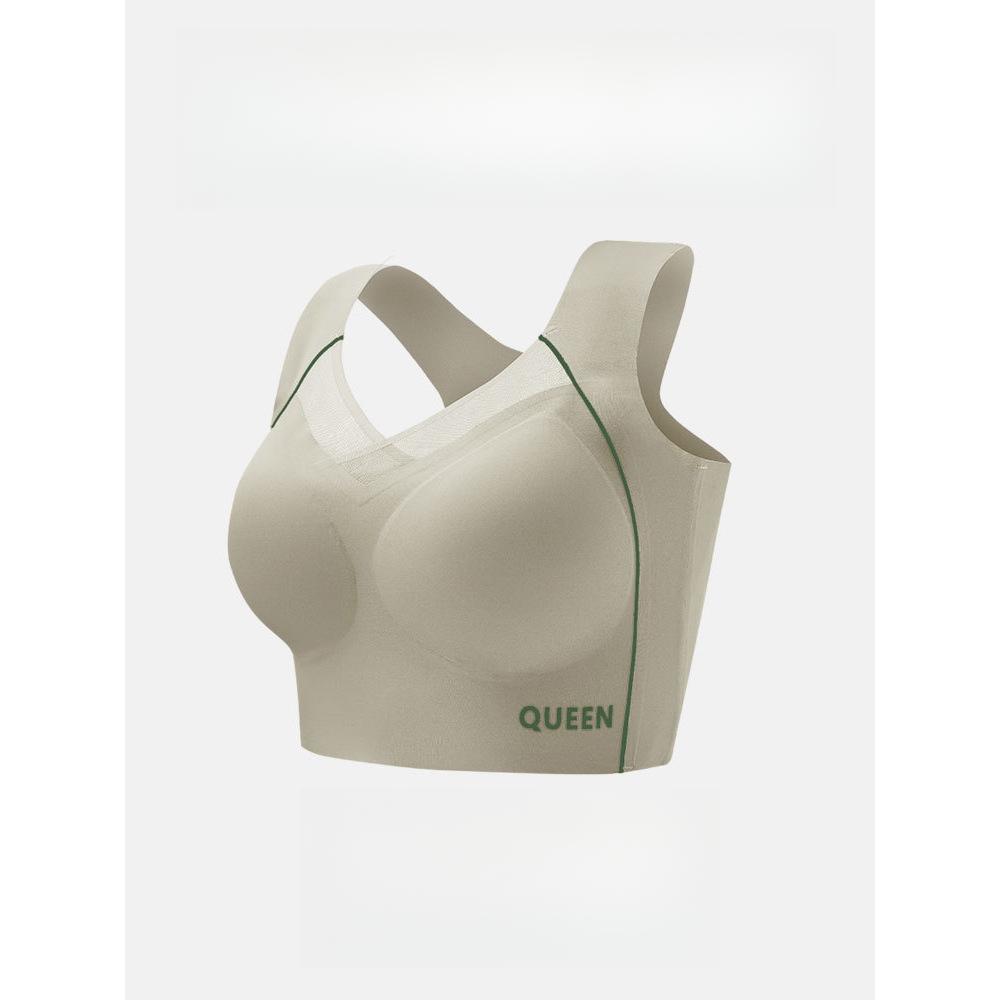 Invisible Lingerie Women's Thin Fixed Cup Frameless Large-sized Bra Sporty Beauty Vest Style Bra Push Up Bra