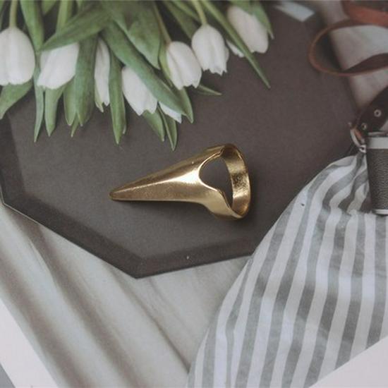 Minimalist Punk Wolverine Claw Nail Ring Accessory