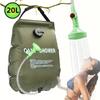 Portable Outdoor Camping Shower Bag with Adjustable Hose Is a Durable Outdoor Shower Device That Is Lightweight and Easy To Store, Suitable for