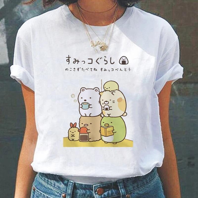 Cartoon Cute Japanesestyle Fashion Women TShirts Harajuku Kawaii Clothes Short Sleeve Summer Tees Casual FeUnisex Tops ONeck
