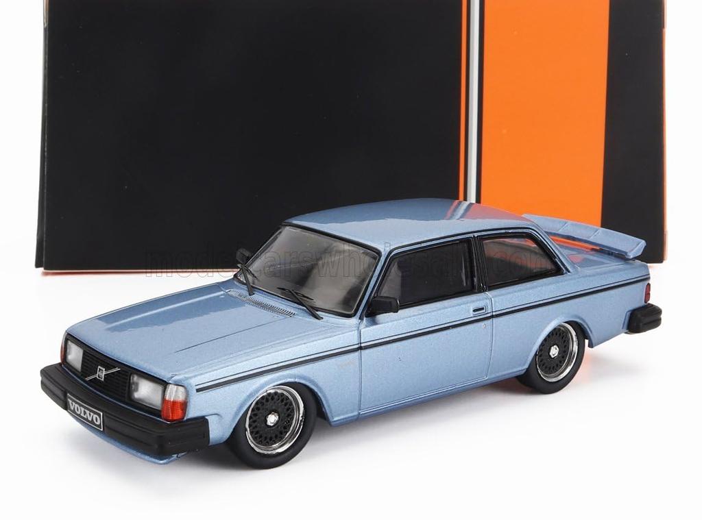 IXO Volvo 1/43 Scale Miniature Car 240 Turbo Custom 1980 (Light Blue)