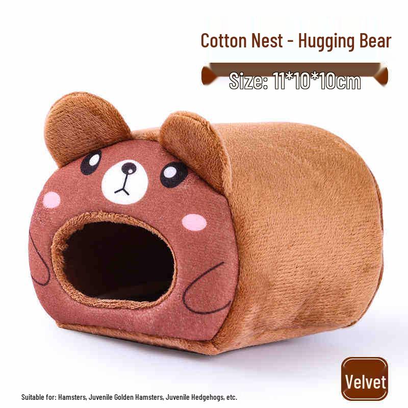 Winter Warm Cotton Nest for Small Pets: Hamsters, Chinchillas, Hedgehogs, Squirrels & Rabbits