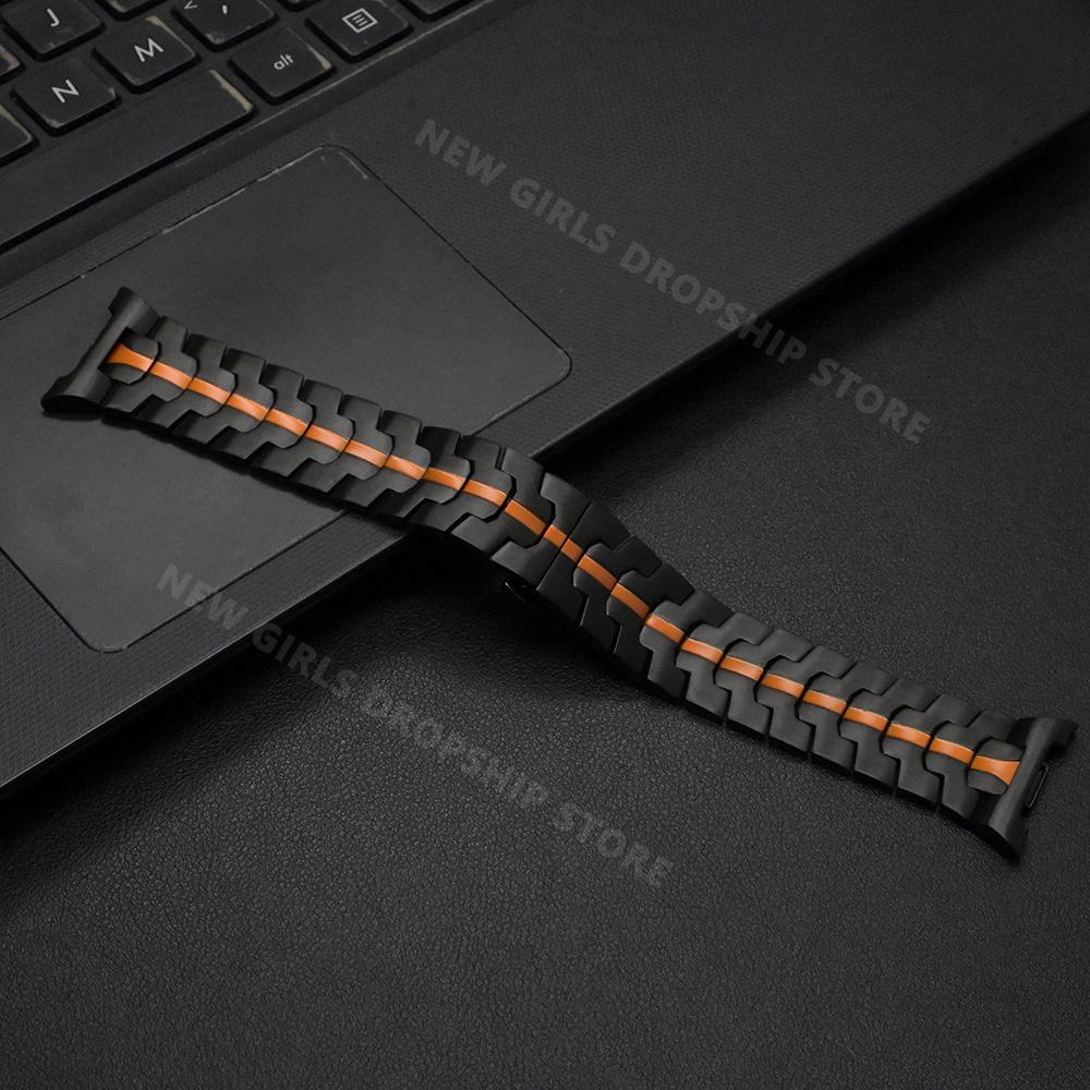 Kovový náramek Business pro Samsung Galaxy Watch 8 Classic 46mm Nerezový řemínek pro Galaxy Watch 8 44mm 40mm Příslušenství