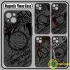 Anime Ones Pieces Luffys Zoros Phone Case For Samsung Galaxy S25 S24 S23 S22 S21 S20 FE Plus Ultra 5G Matte Magnetic