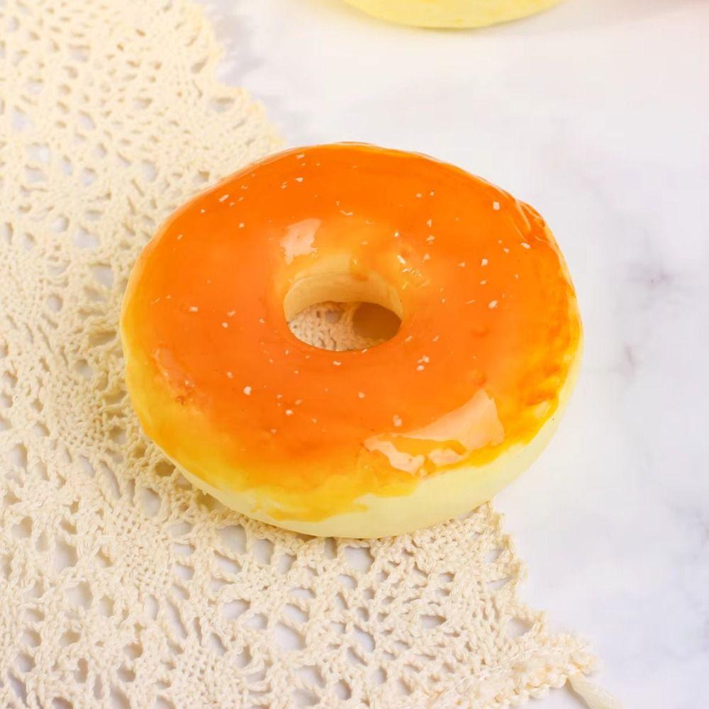 Hand Relax Simulation Bread Squeeze Food Shape Slow Rebound Doughnut Bread Squeeze Soft Kneading Sensory Fidget Birthday Gift