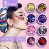 Light Purple  Packaging Laser Sequins Sparkle Powder Makeup Music Festival Party Makeup Look Shimmer and Shine  Body Glitter