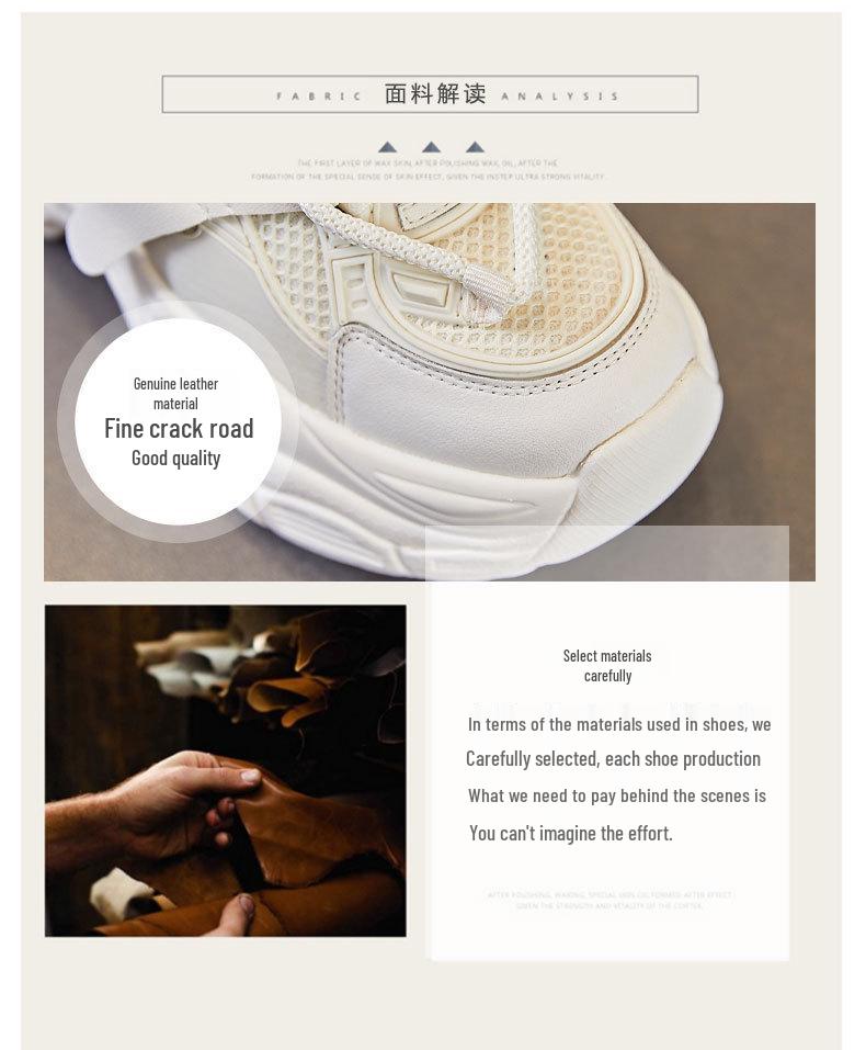 Women's 8cm Height-Increasing Breathable Chunky Sneakers - Thick-Soled Mesh Casual Shoes A8682