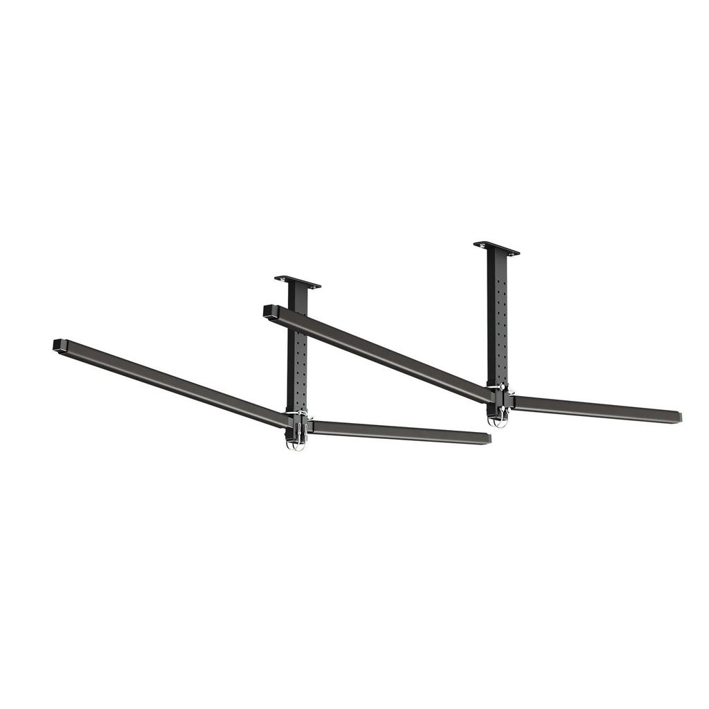 Kayak Storage Rack for 2 Kayaks, Holds Up to 113.4 kg, Heavy Duty Adjustable Ceiling Rack for Garage Ceiling Mount, Overhead Garage Storage Hanger for