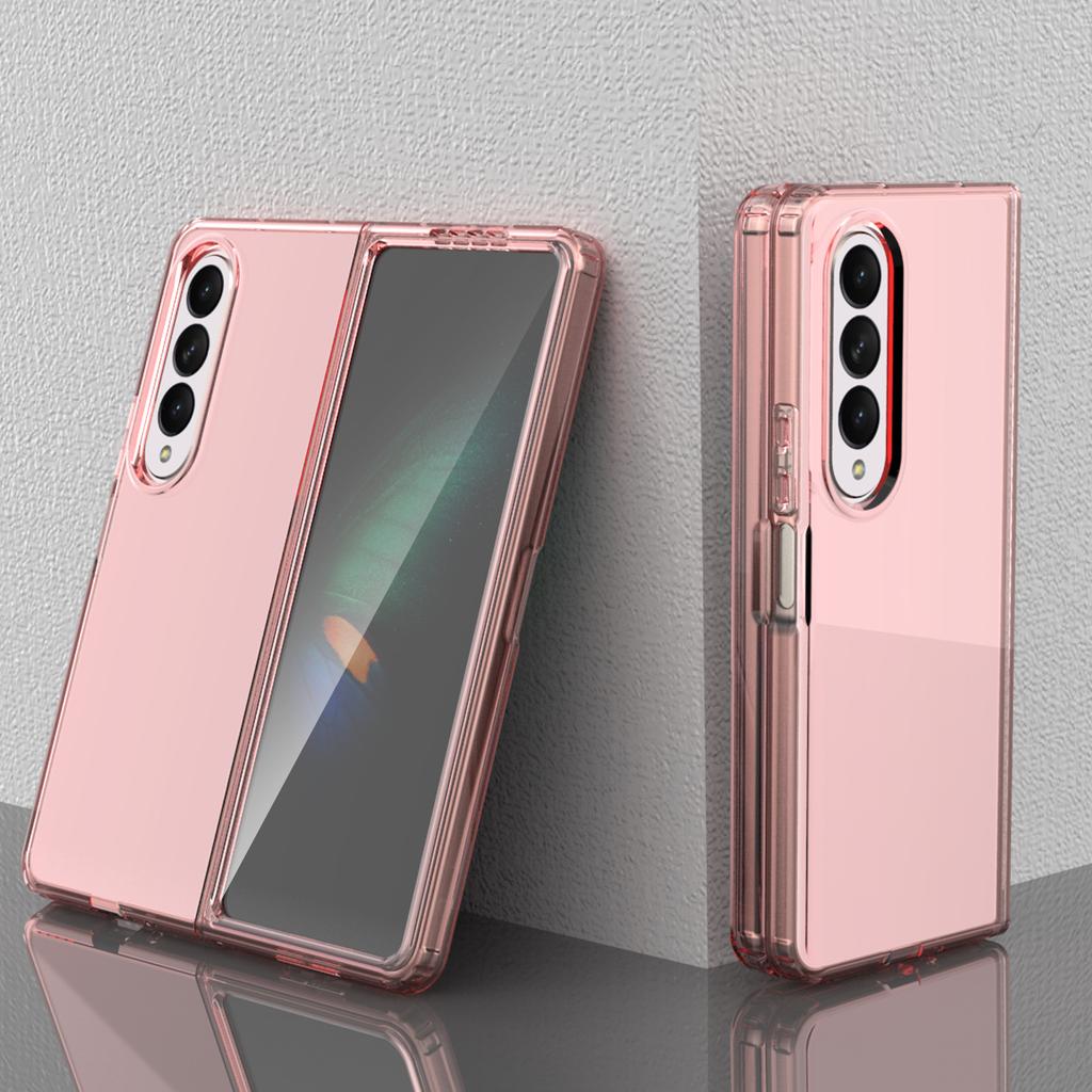 New Model Is Suitable for Samsung Z FOLD4 Mobile Phone Case Transparent Anti Fall Full Inclusive Folding TPU Mobile Phone Case Soft Case